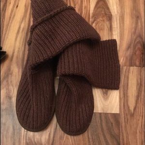 ugg brown crochet boots